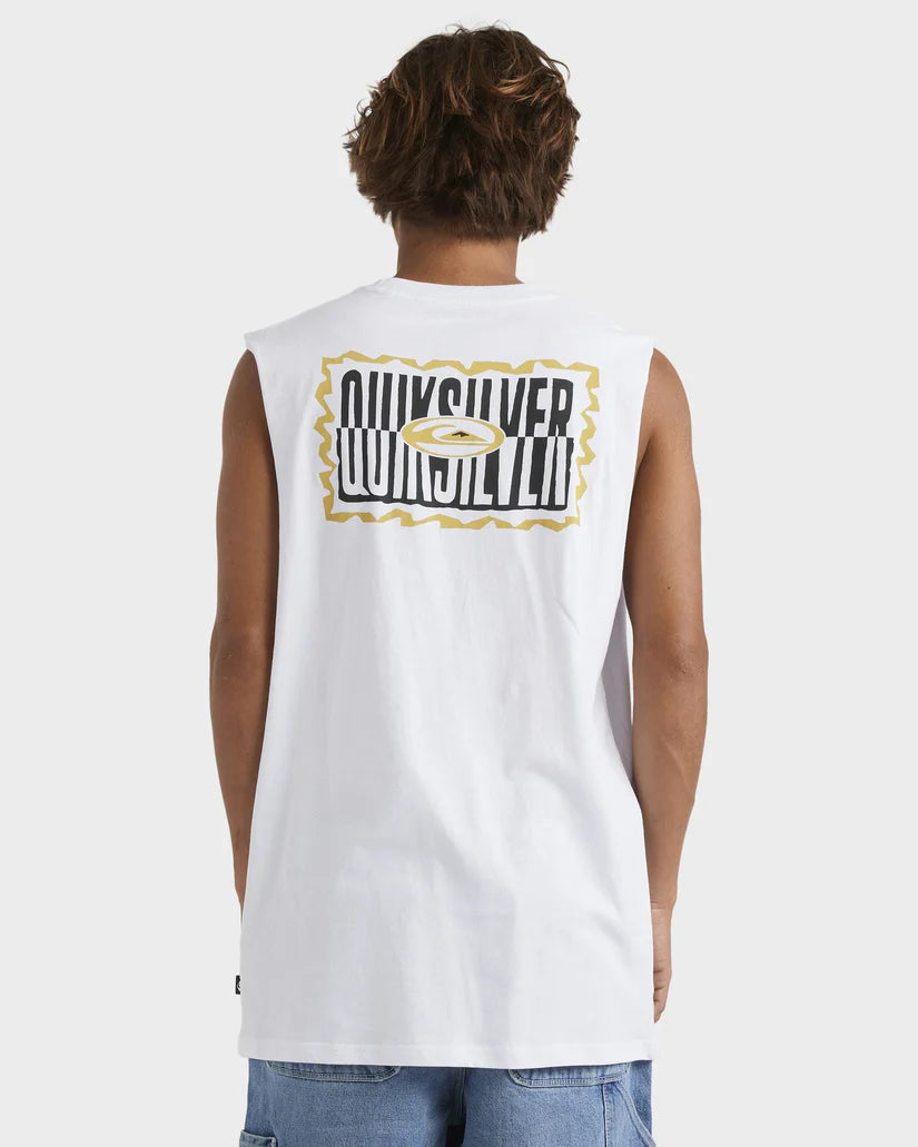 Quiksilver Twisted Tides  Muscle - White