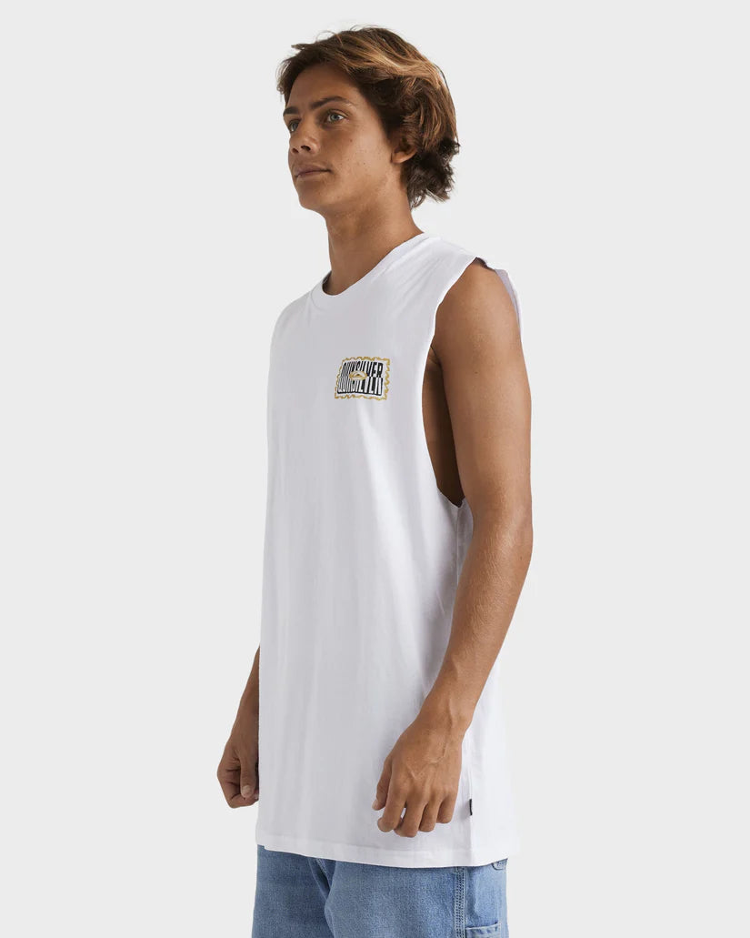 Quiksilver Twisted Tides  Muscle - White
