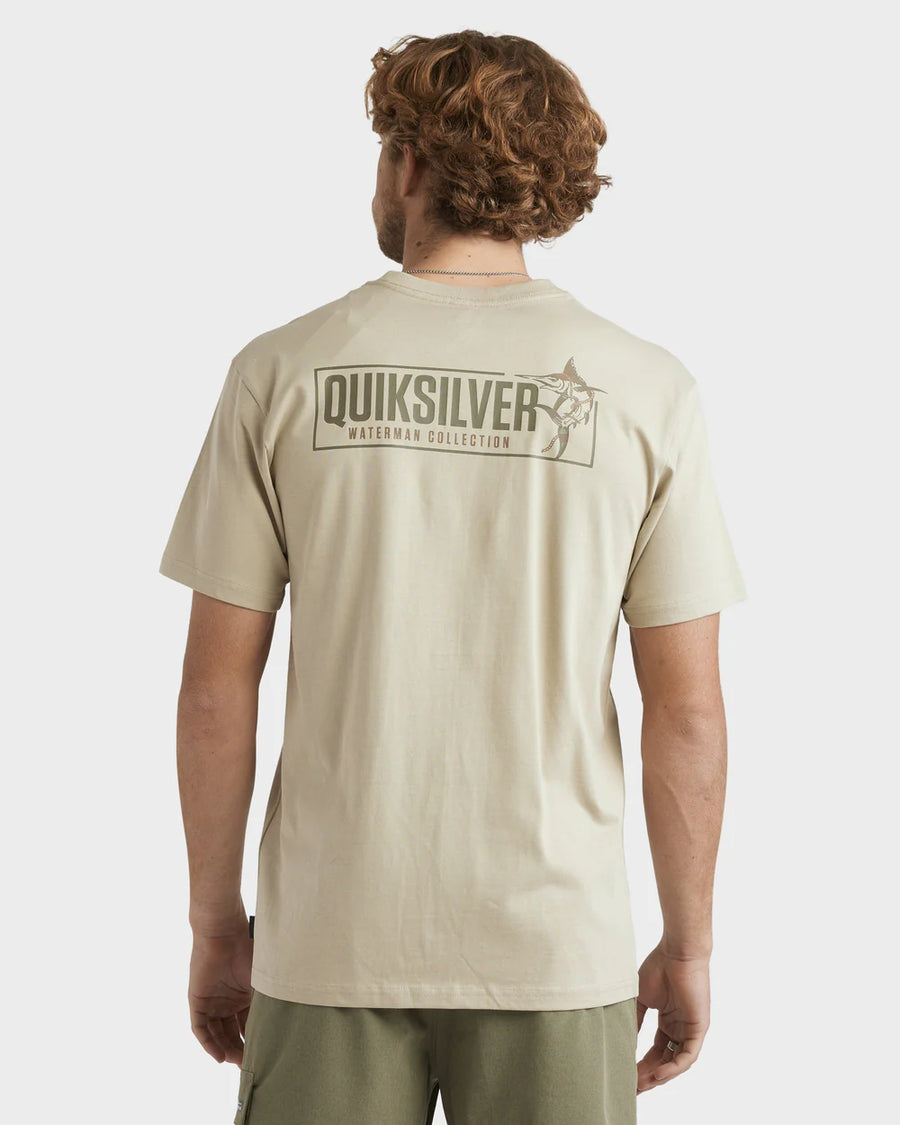Quiksilver Fish On  SS Tee - Cloudy Gray