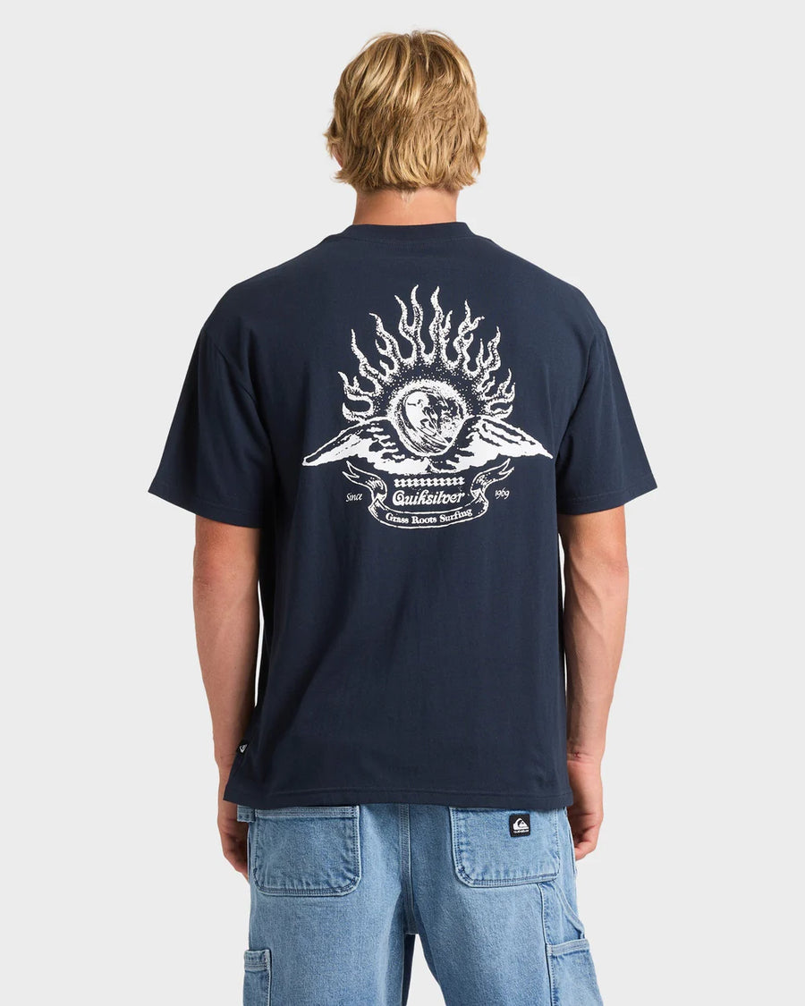 Quiksilver Interconnect  SS Tee - Dark Navy
