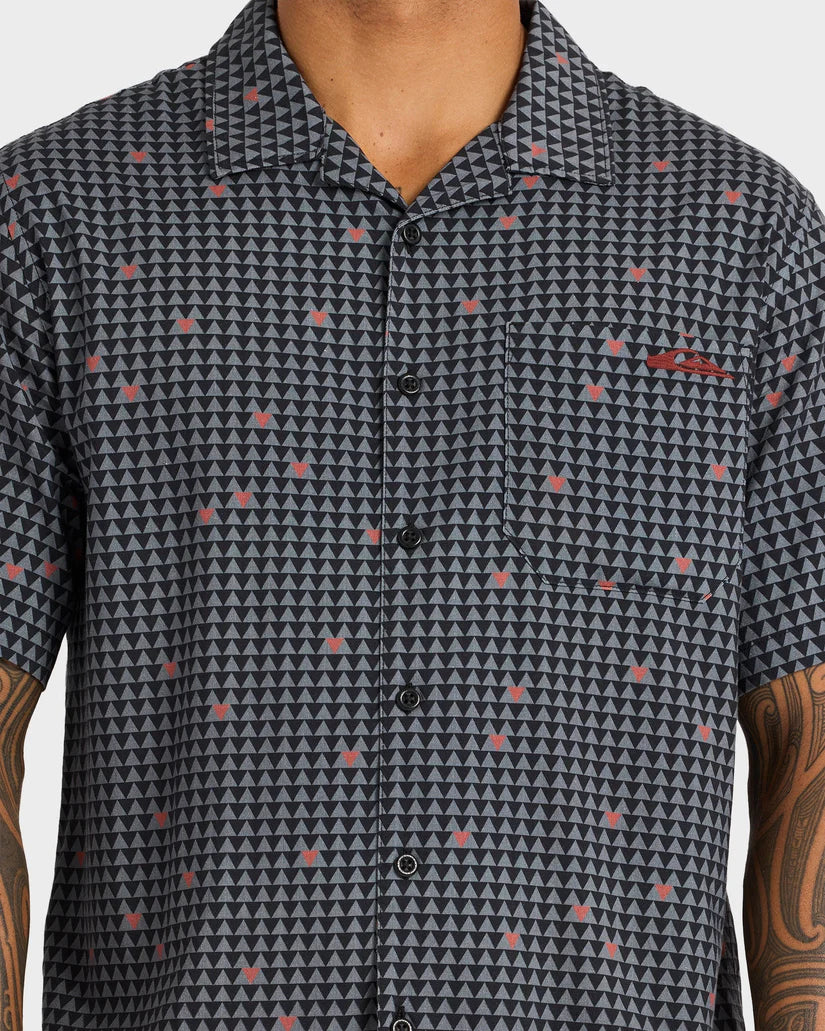 Quiksilver Kehu Woven Shirt SS - Black