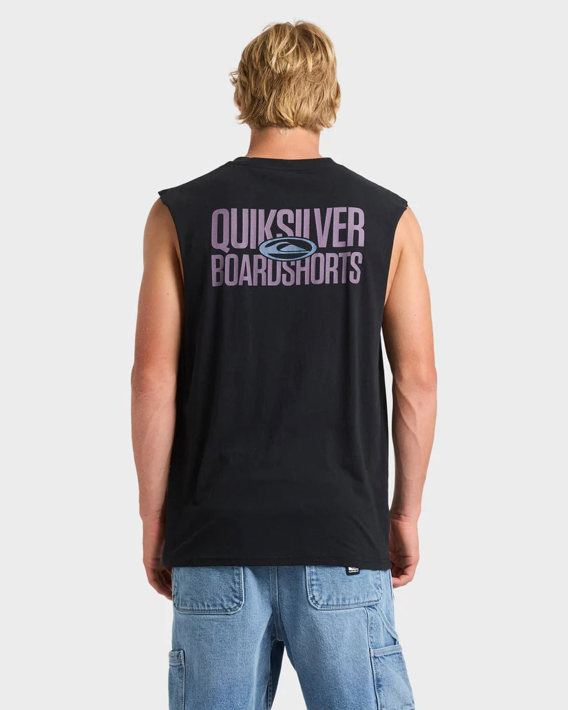 Quiksilver Mega  Stack Muscle  Tee -  Black