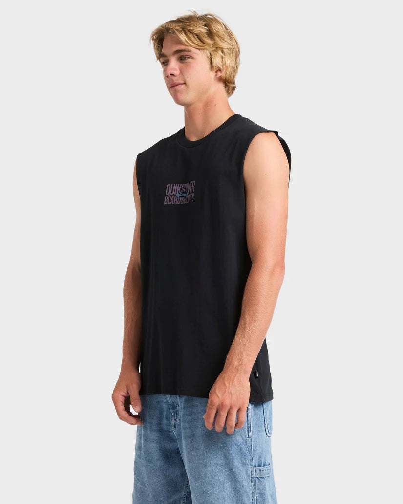 Quiksilver Mega  Stack Muscle  Tee -  Black