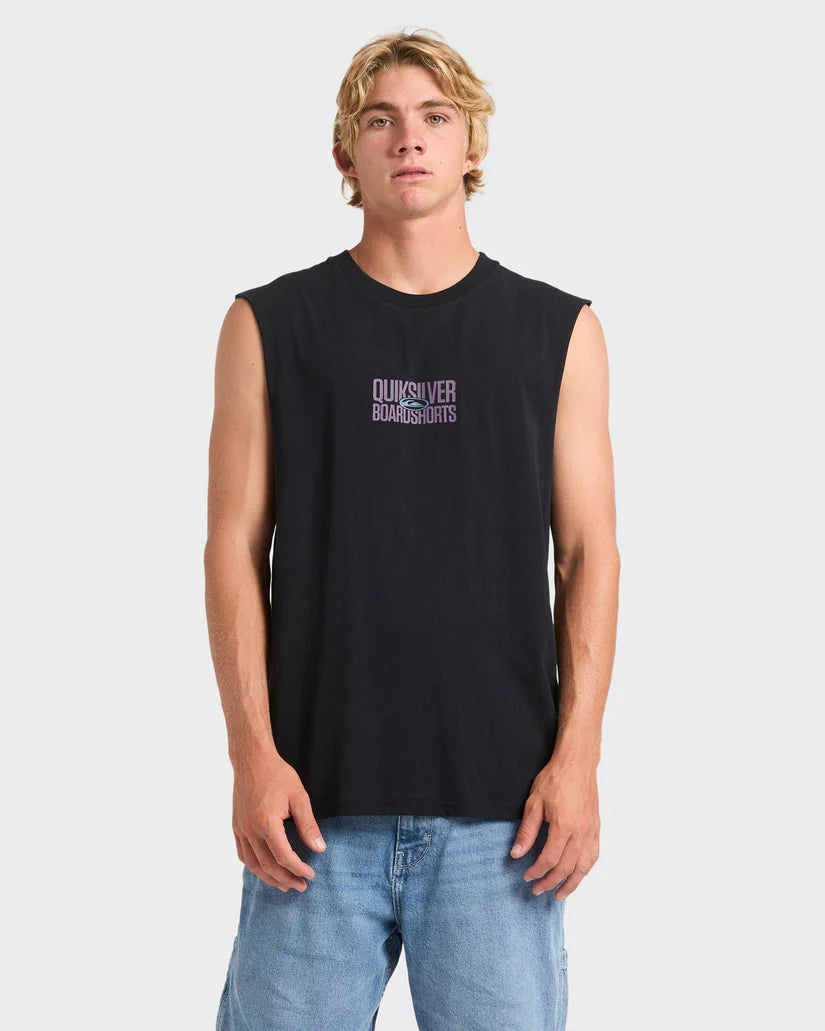 Quiksilver Mega  Stack Muscle  Tee -  Black