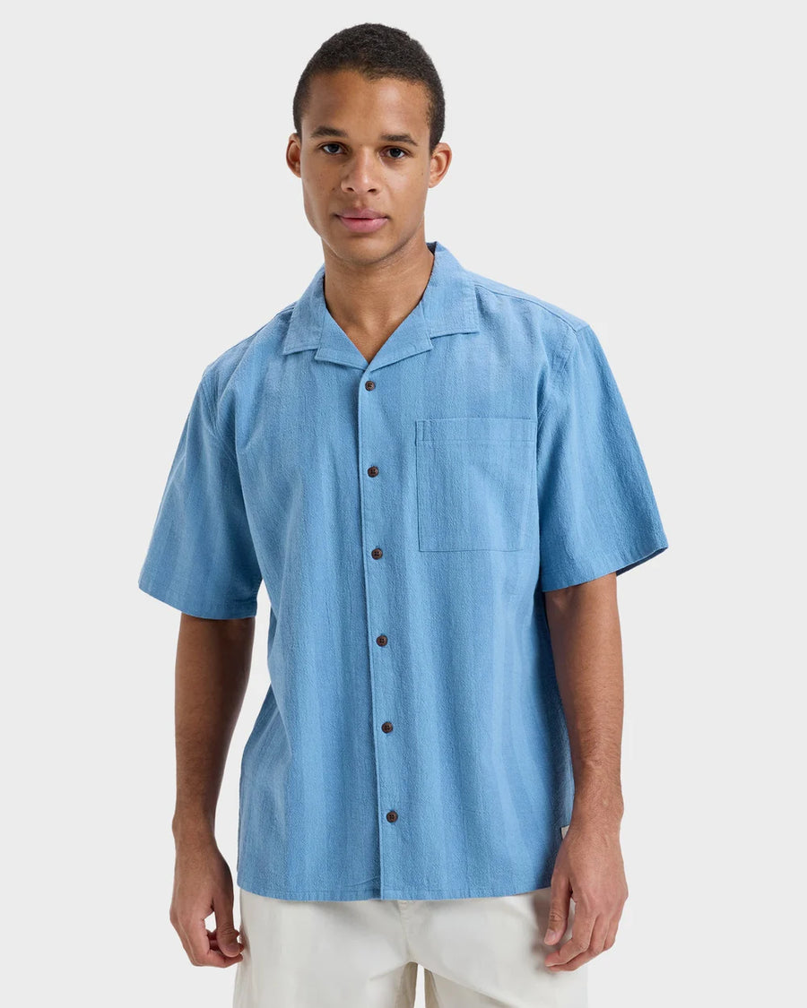 Quiksilver Room Rock Shirt 2 - Coronet Blue  Room Rock Stripes