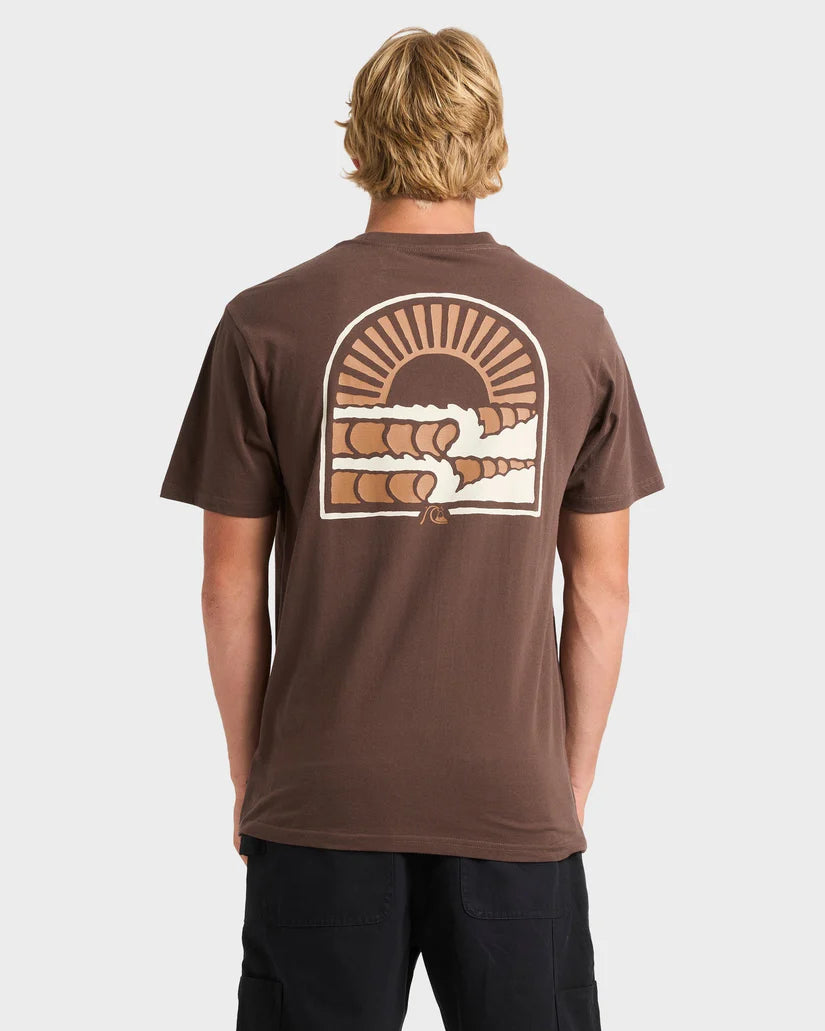 Quiksilver Sunset  Arch Wave  SS - Chocolate Brown