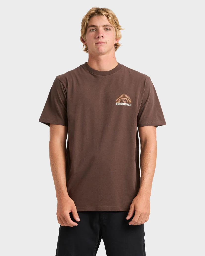 Quiksilver Sunset  Arch Wave  SS - Chocolate Brown