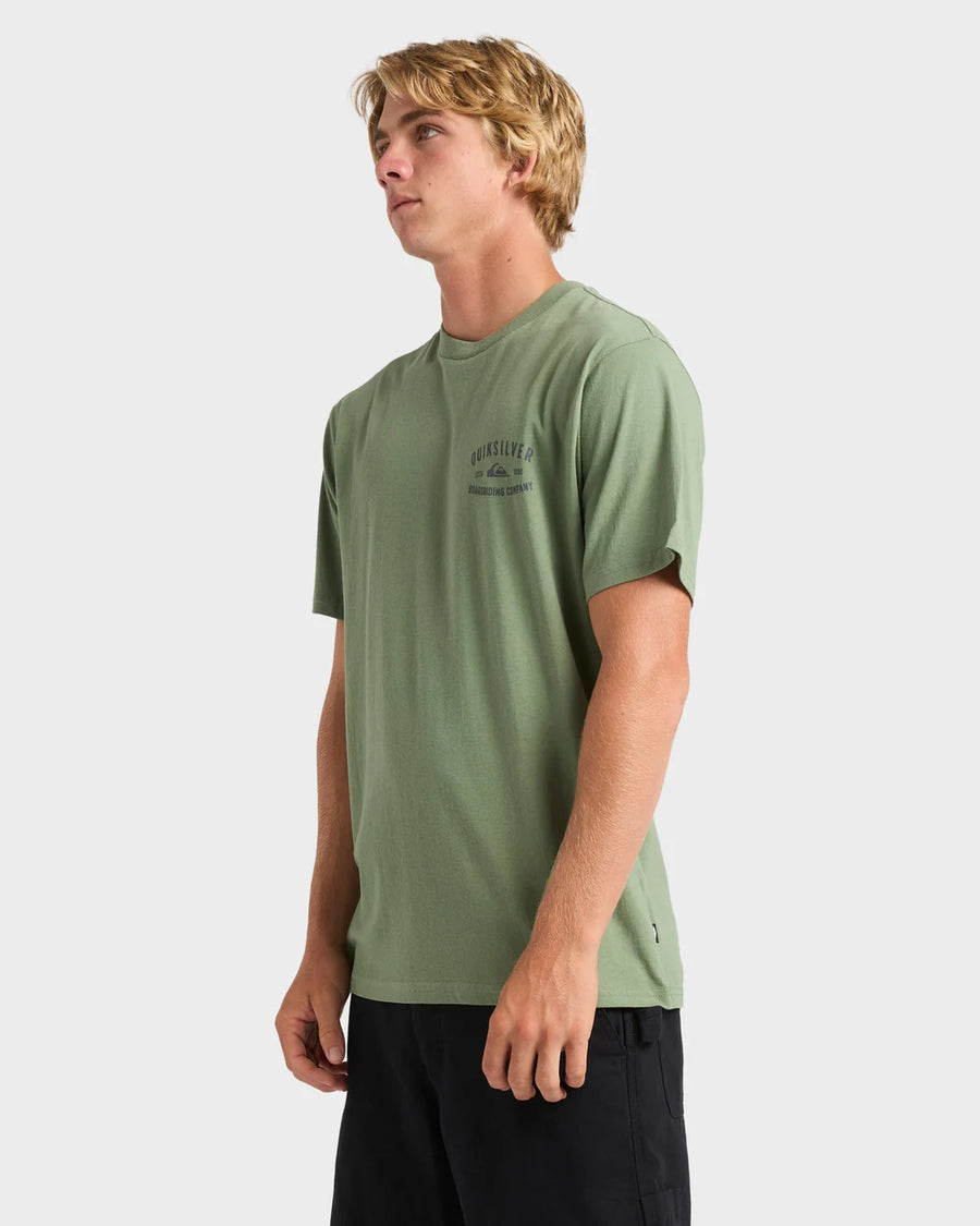 Quiksilver Tail Fin SS Tee - Sea Spray