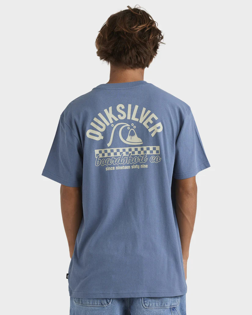 Quiksilver Under The Lip SS Tee - China Blue