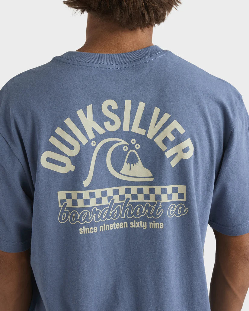 Quiksilver Under The Lip SS Tee - China Blue
