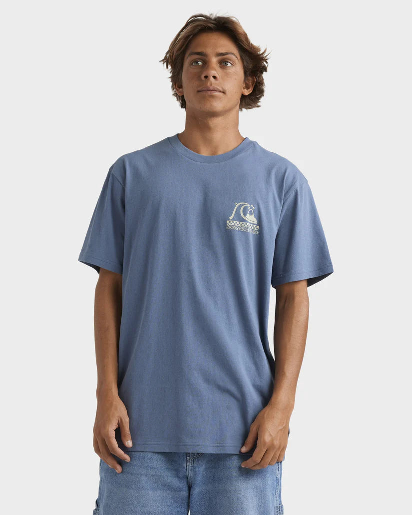 Quiksilver Under The Lip SS Tee - China Blue