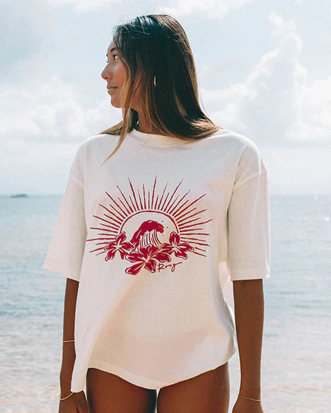 Roxy Chaser Tee - Egret