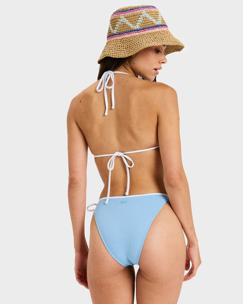 Roxy  Kauai  Moderate Tie Side Bikini - Sky Blue