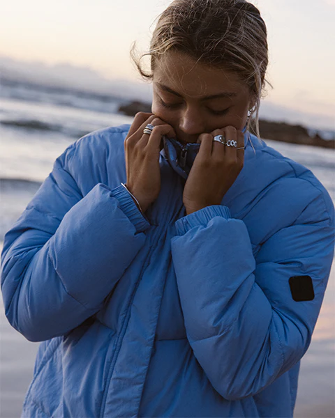 Roxy Sweetest Road Puffer Jacket - Portobella