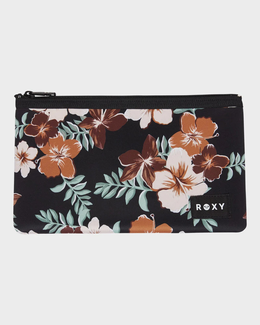 Roxy Beach Companion  Pencil  Case - Almond Tropical  Feels