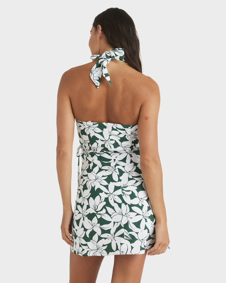 Roxy Khloe Vista Wrap Mini Dress - Evergreen