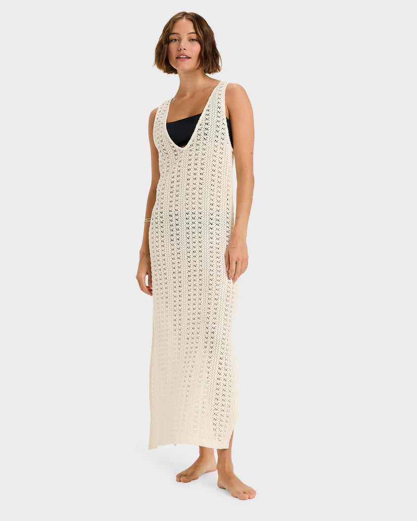 Roxy Lovely  Place  Dress Coverup  - Egret