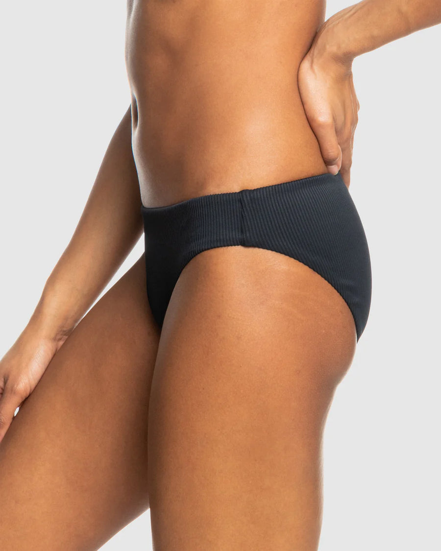 Roxy Rib Roxy Love The Comber Bikini  Bottom - Anthracite