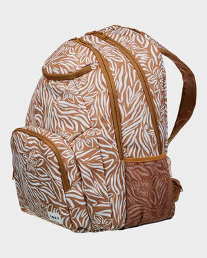 Roxy Shadow Swell Printed Backpack - Almond Wild Thang