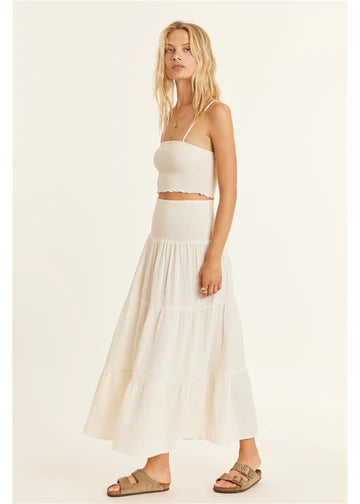 Sisstrevolution Makena Woven Skirt - Sea Salt