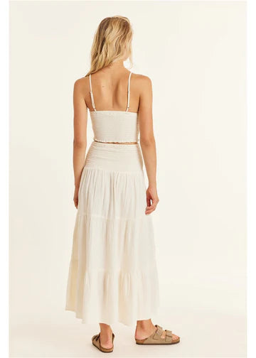 Sisstrevolution Makena Woven Skirt - Sea Salt