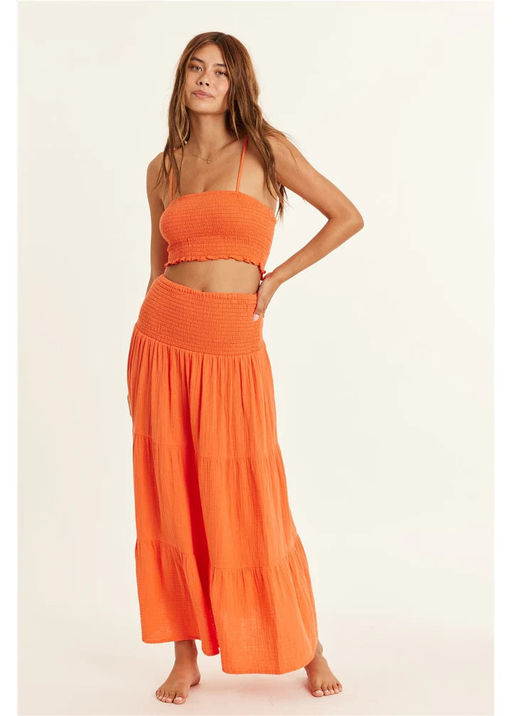 Sisstrevolution Makena Woven Skirt - Tigerlily