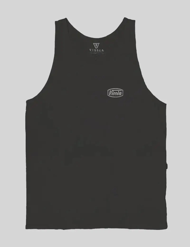 Vissla Stamped  Organic Blend Tanker - Black