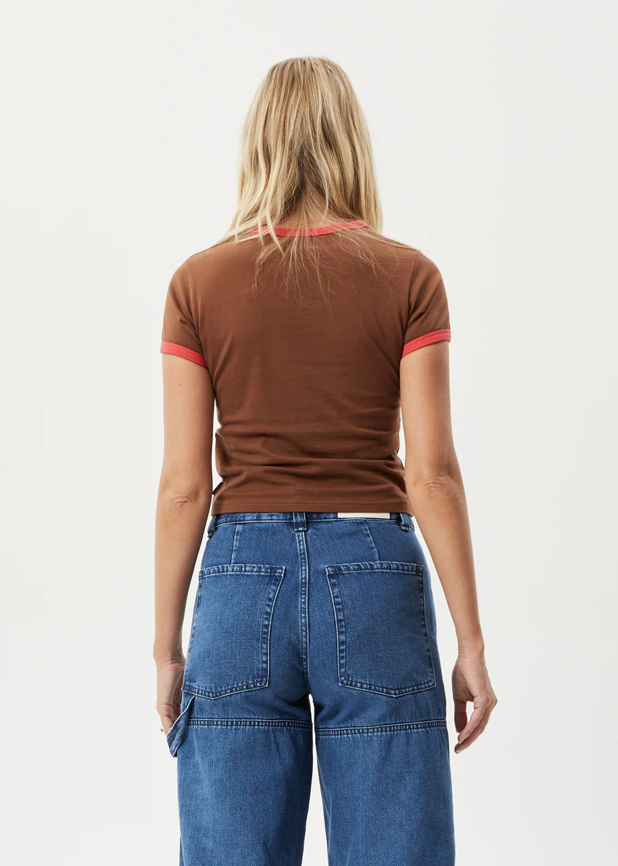 Afends Technology Ringer Baby Tee - Toffee