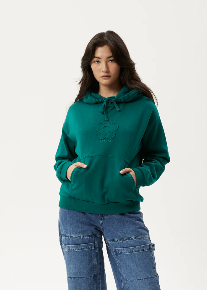 Afends Blossom  Pull On Hood - Pine