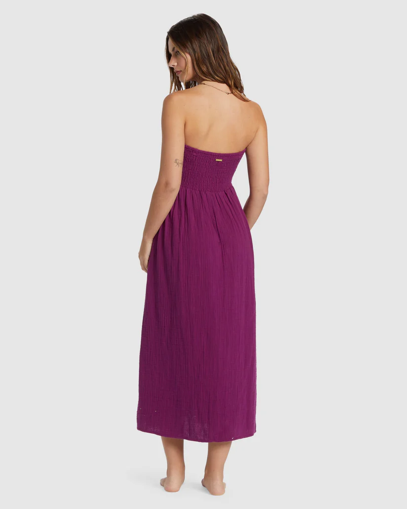 Billabong  Off The Coast Dress  -Berry Bliss