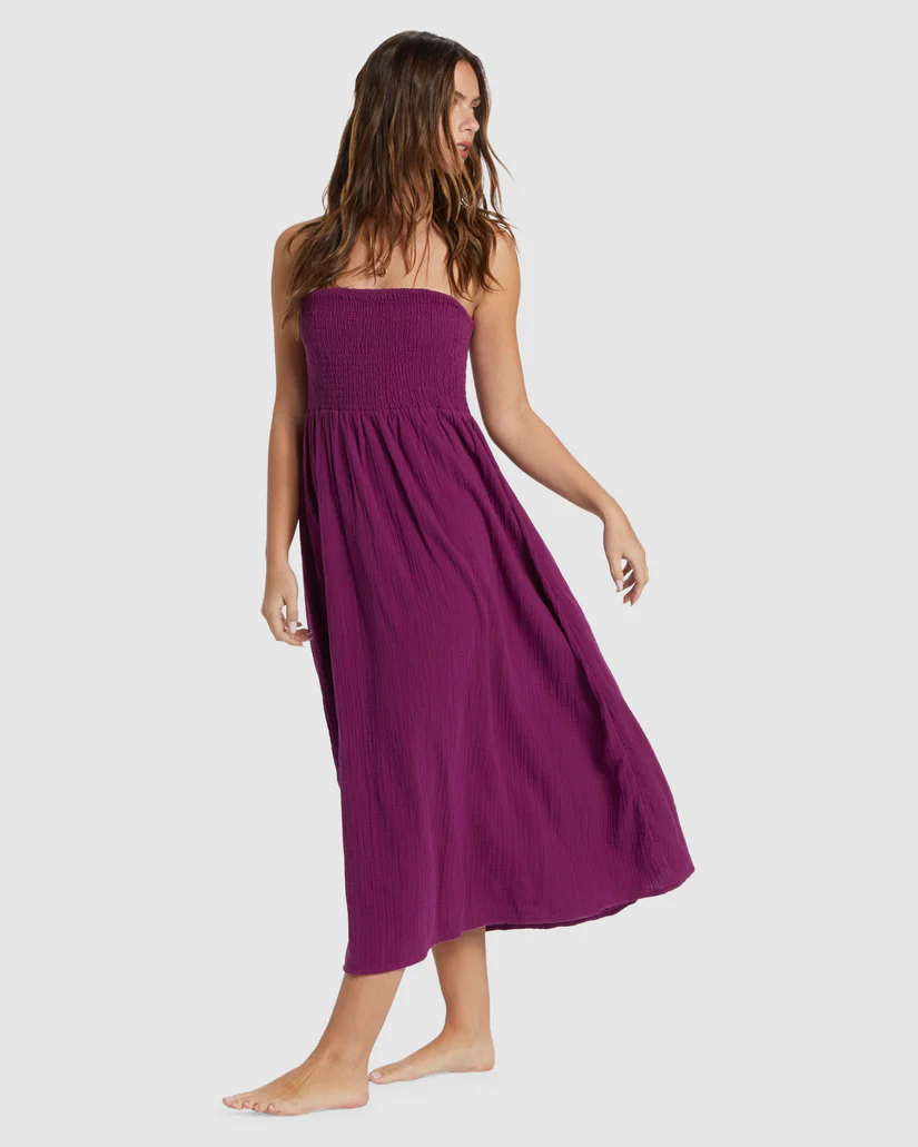 Billabong  Off The Coast Dress  -Berry Bliss