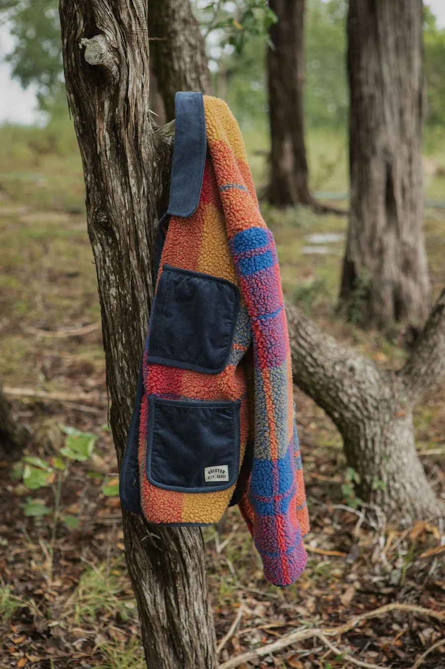 Brixton Delilah Sherpa Jacket -  Multi Color Plaid