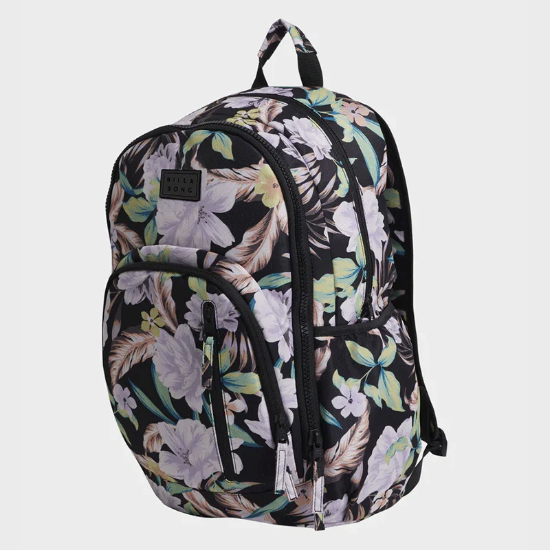 Billabong Shadow Tropic Roadie Backpack  - Black Pebble/ Purple/
