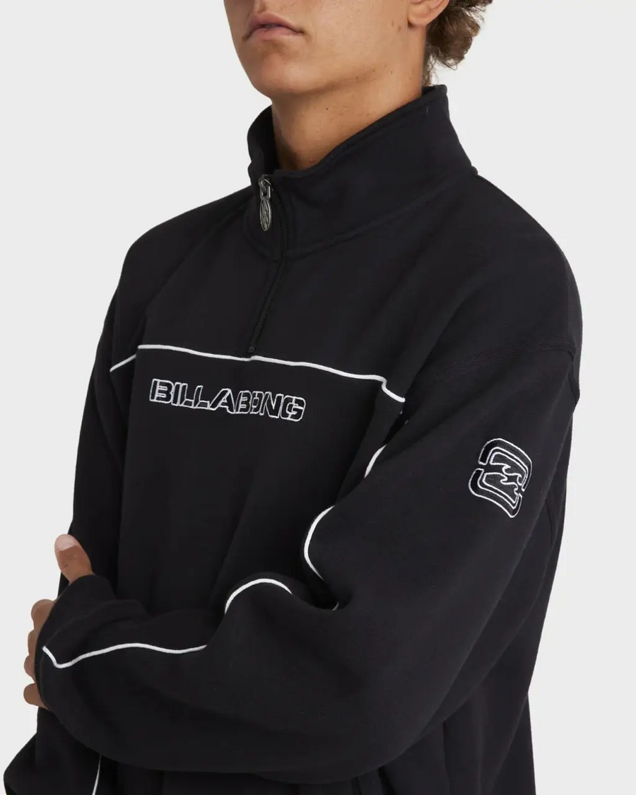 Billabong Bracket 1/4 zip Sweatshirt - Black