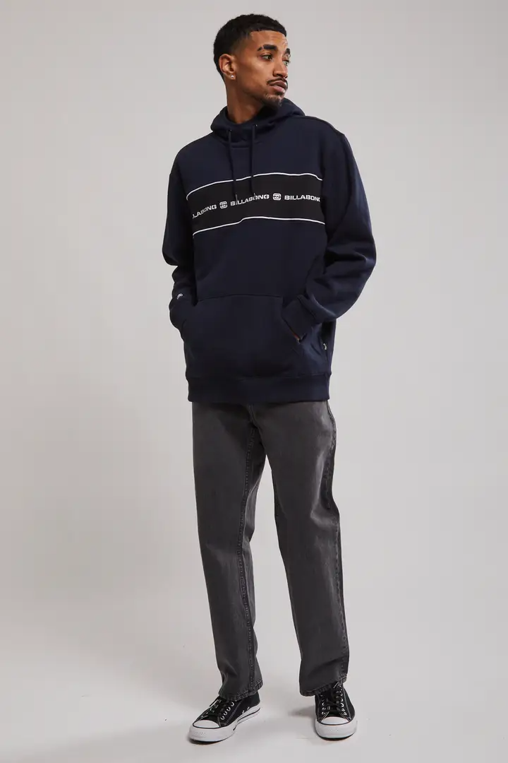 Billabong Bracket Wave Pop Hood  - Black / Blue