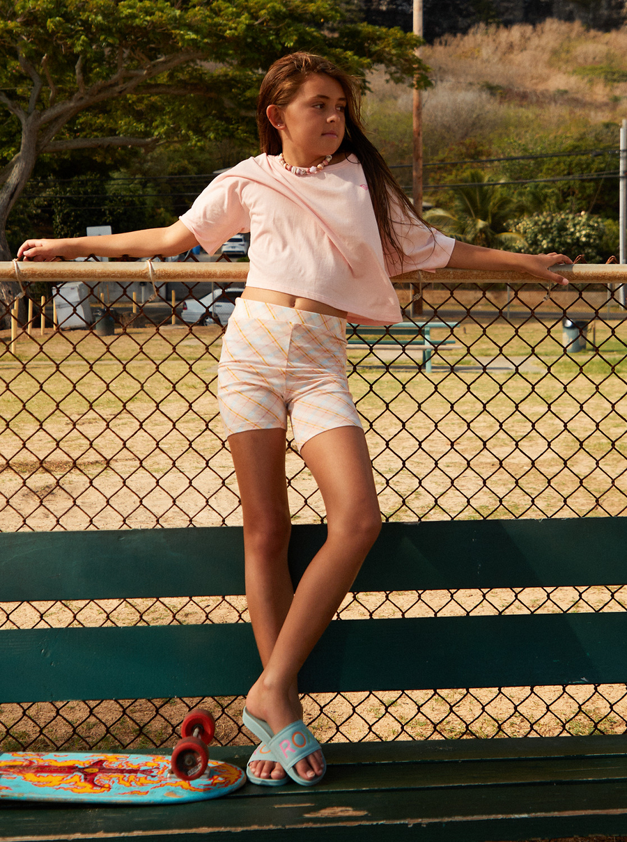 Roxy Unknown Song Girls Tee - English Rose