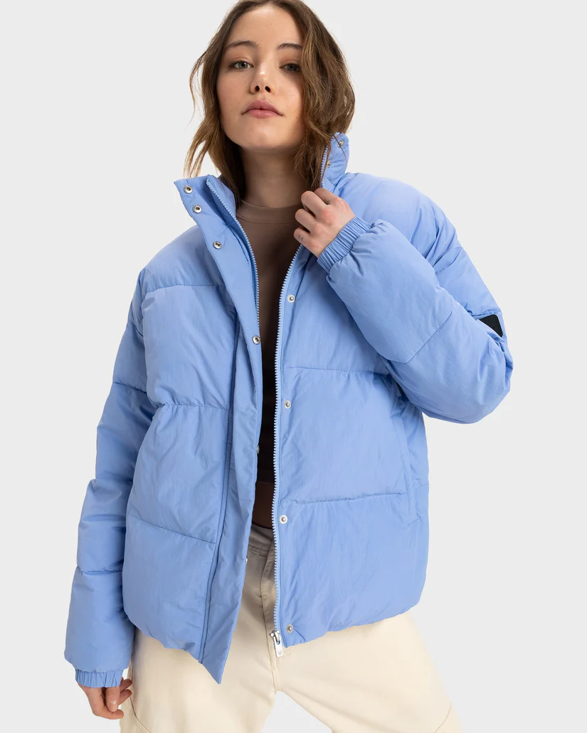 Roxy Sweetest Road Puffer Jacket - Portobella
