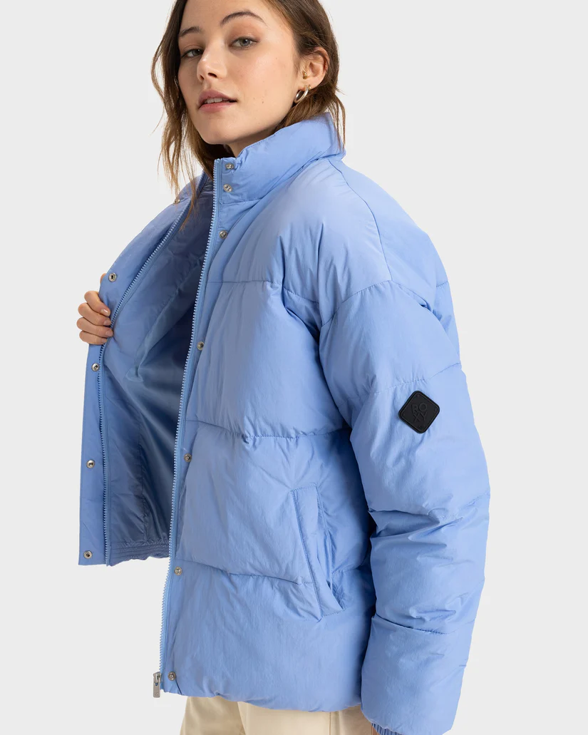 Roxy Sweetest Road Puffer Jacket - Portobella