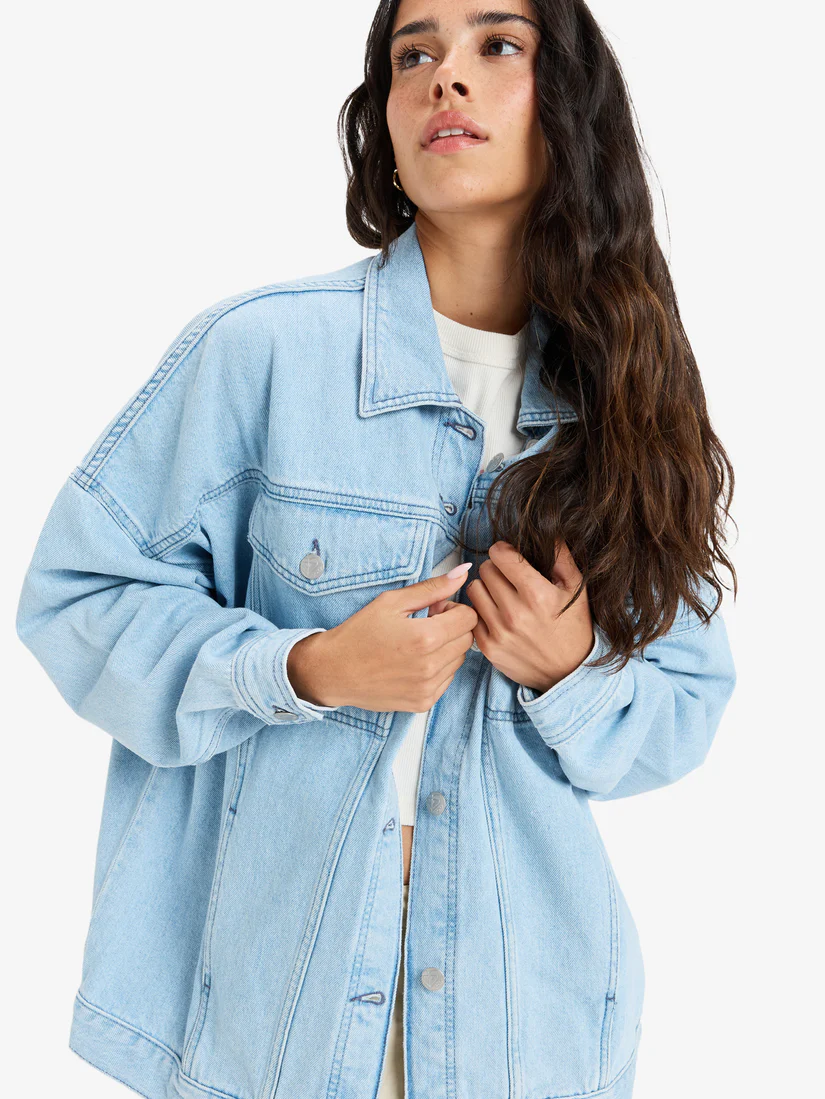 Roxy The Ocean Is Calling Jacket - Light Blue