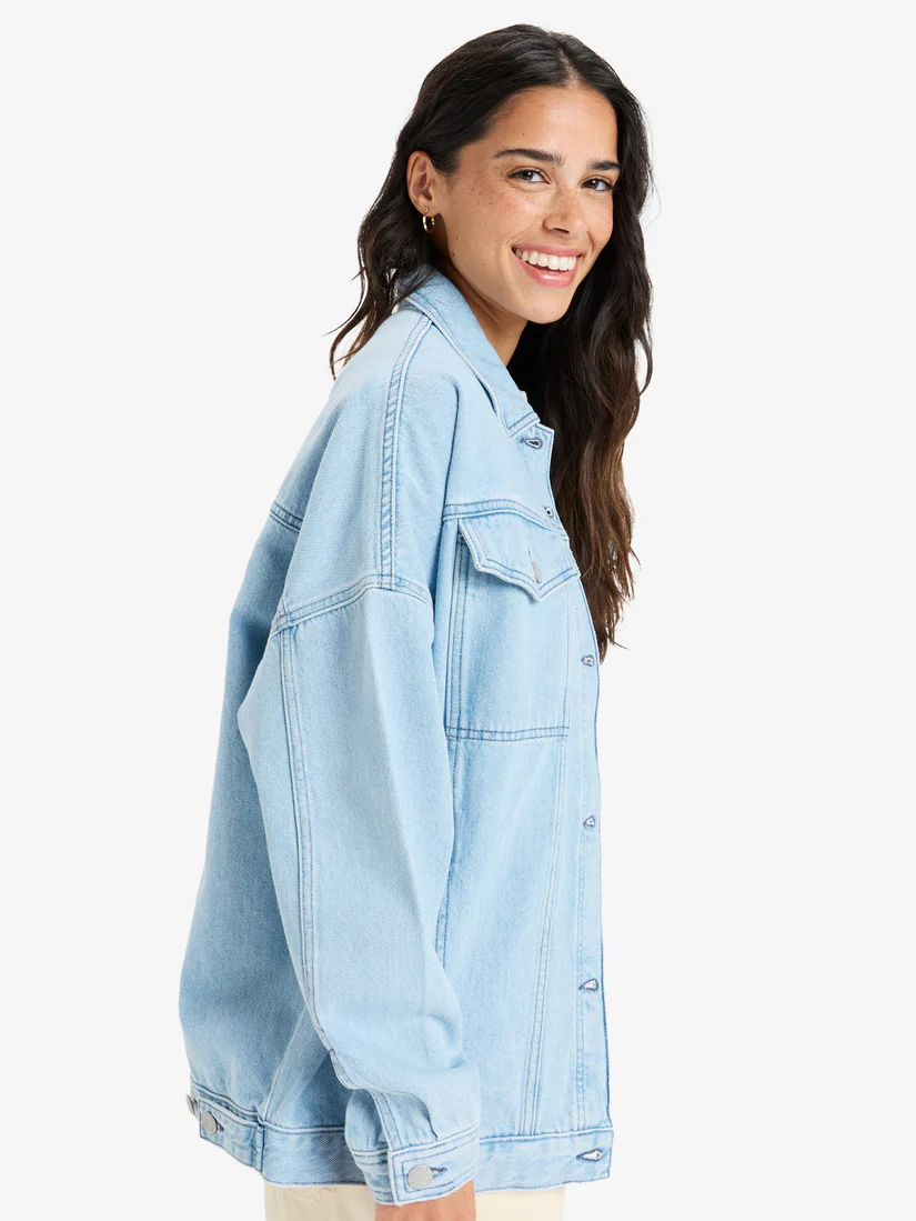 Roxy The Ocean Is Calling Jacket - Light Blue