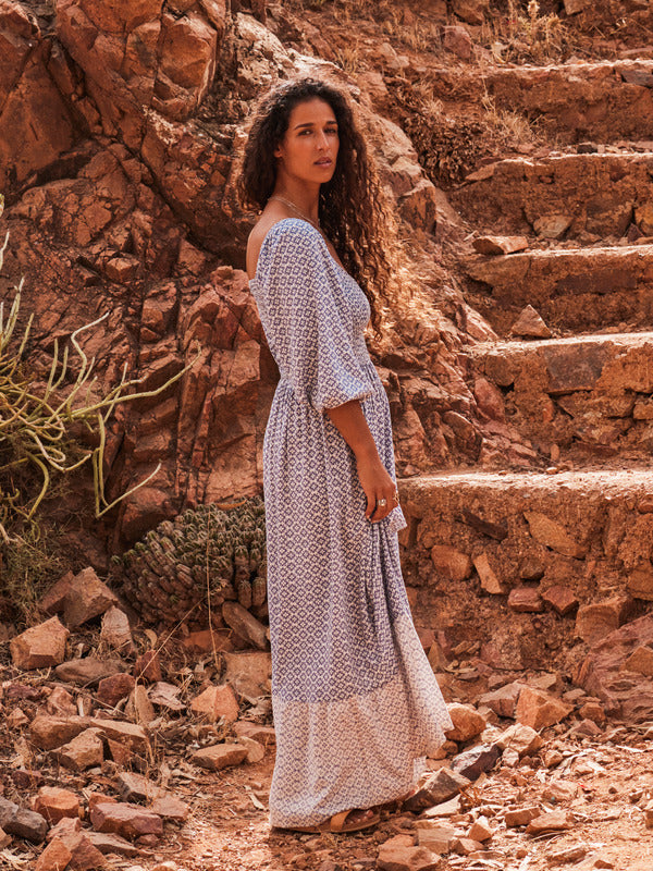 Roxy Borderline Maxi - Egret Never Bored Apparel