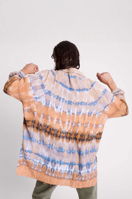 One Teaspoon Hand Dyed Mirage Muslin Long Sleeve Shirt