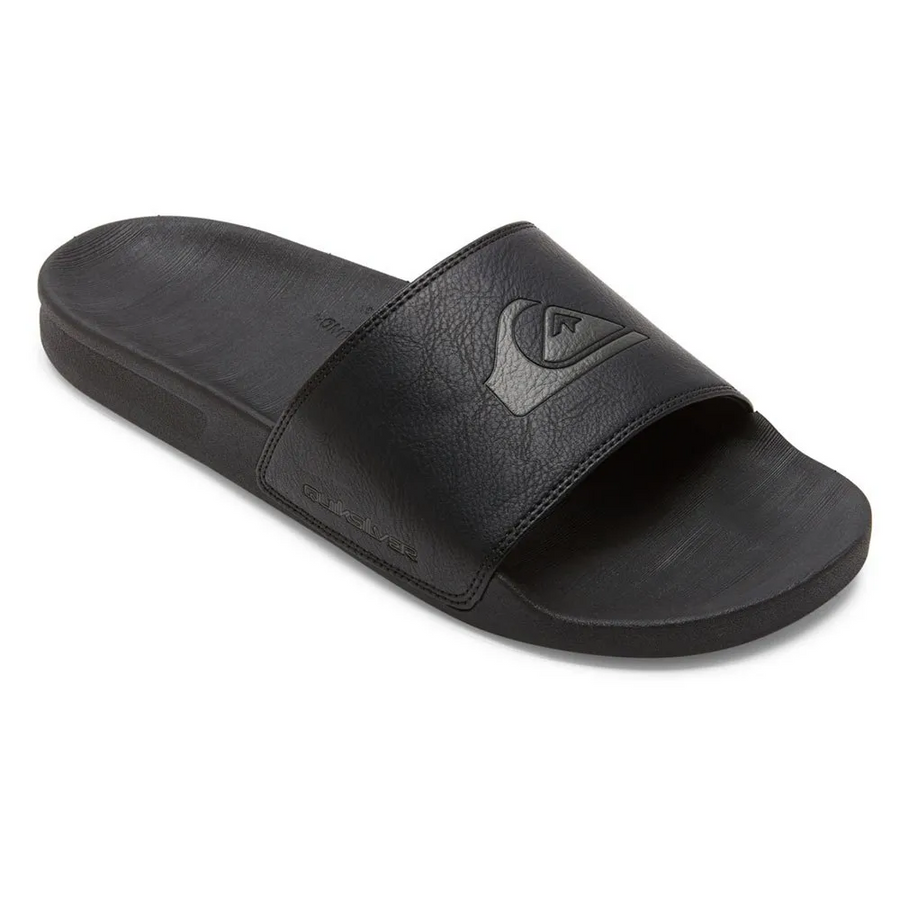 Quiksilver Rivi Nubuck Slide - Black