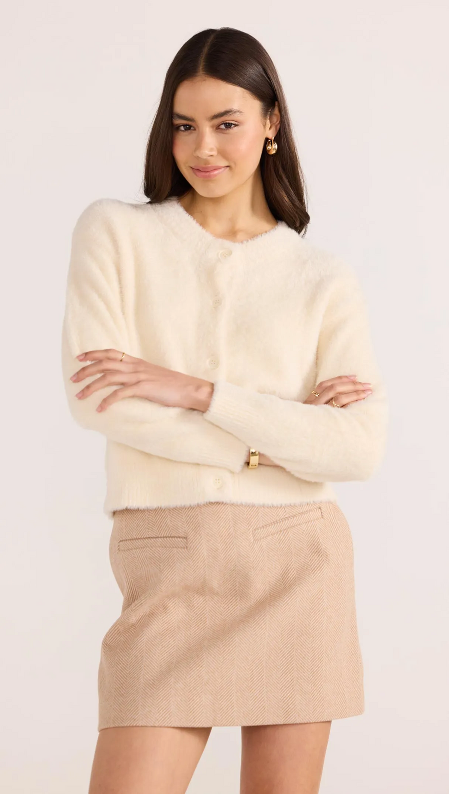 Minkpink Rowan Fluffy Cardi - Ivy