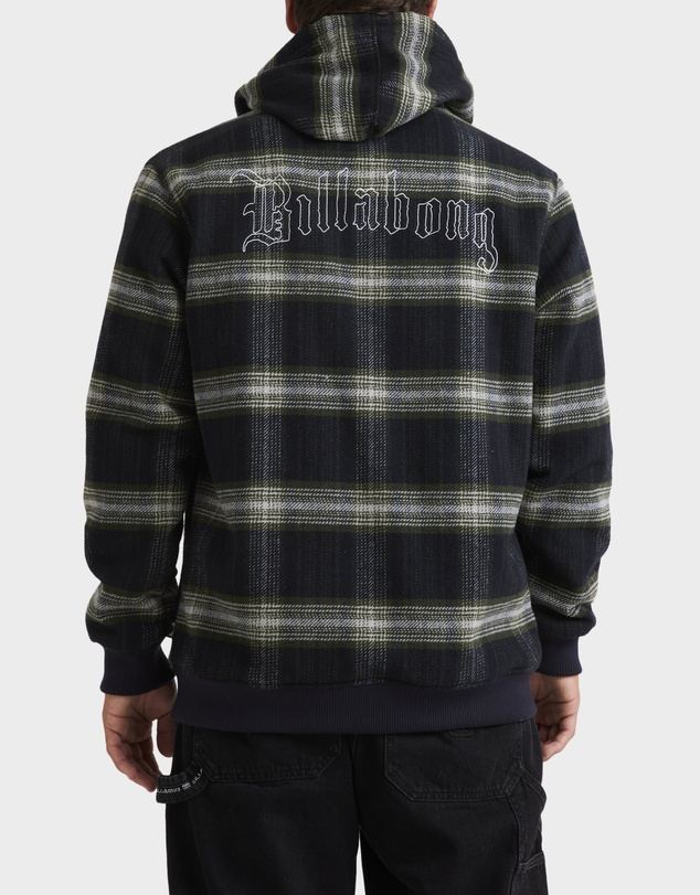 Billabong Warper Zip Thru Hoodie - Washed Black