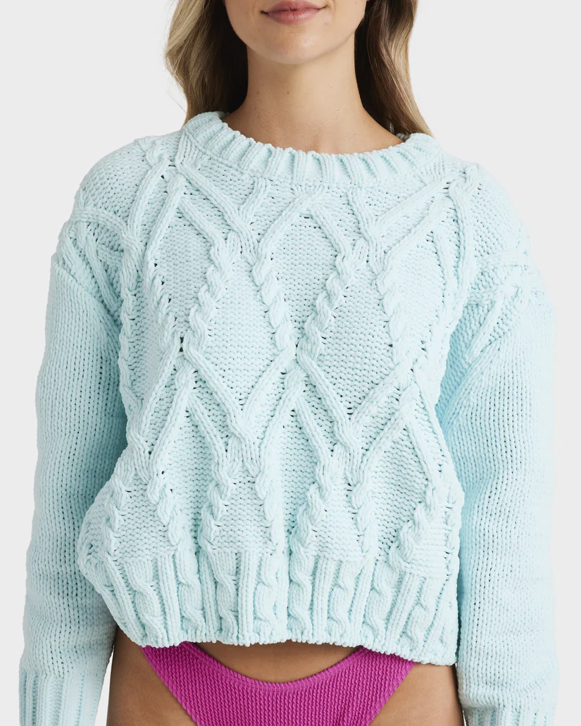 Billabong Only Mine  Sweater - Coastal Blue