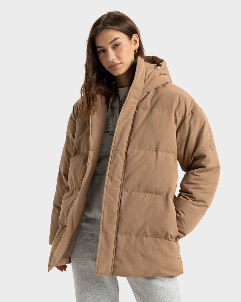 Roxy Sweetest Road Puffer Jacket - Portobella