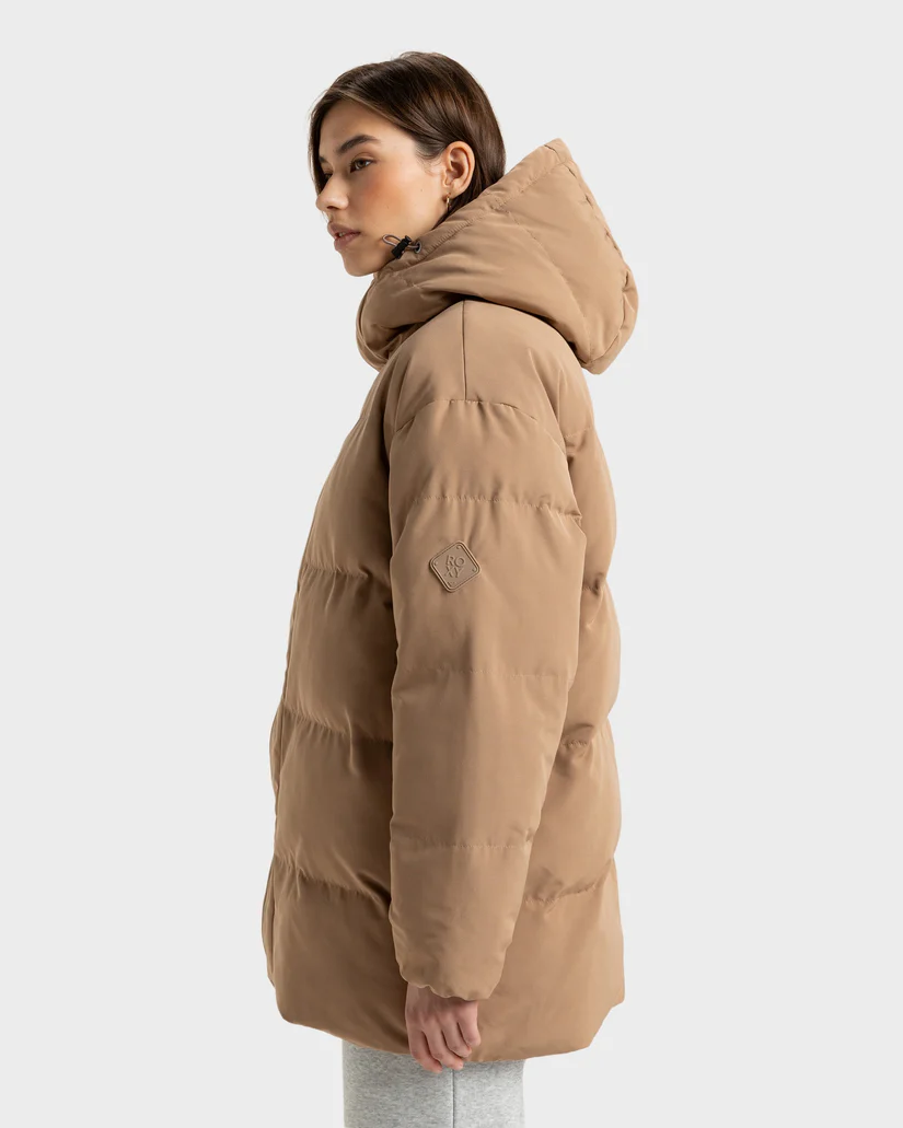 Roxy Sweetest Road Puffer Jacket - Portobella
