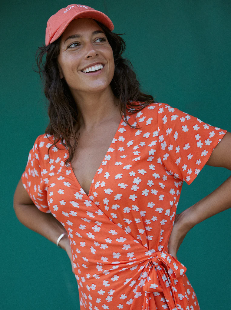 Roxy Indigo Sand Wrap Dress Tiger Lily Flower Rain – Oasis Surf NZ