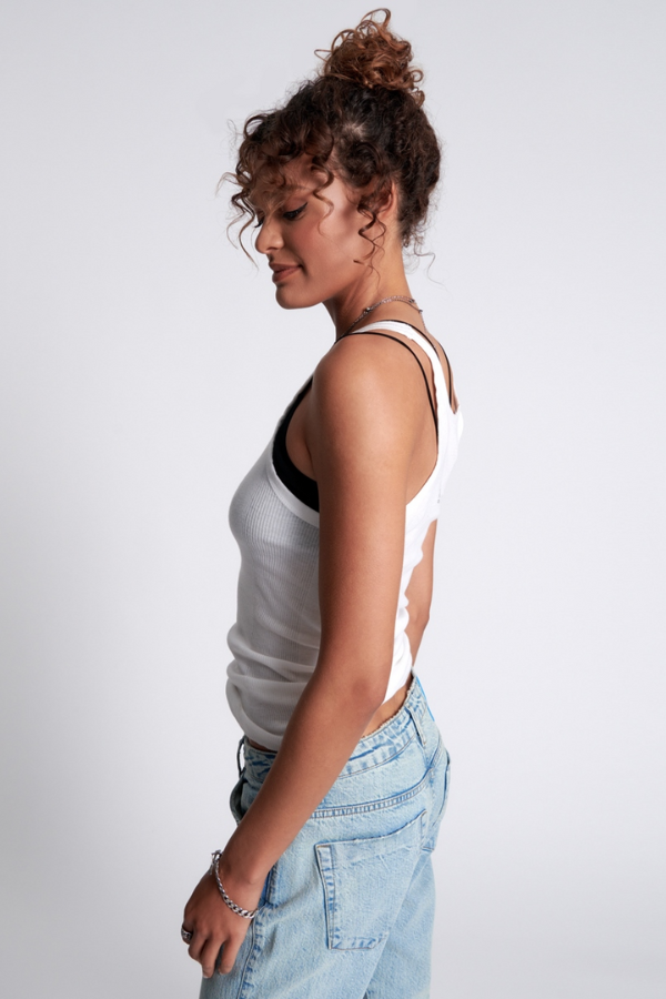One Teaspoon Bower Bird Singlet - White